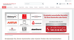 Desktop Screenshot of kaminofen-ersatzteile.net